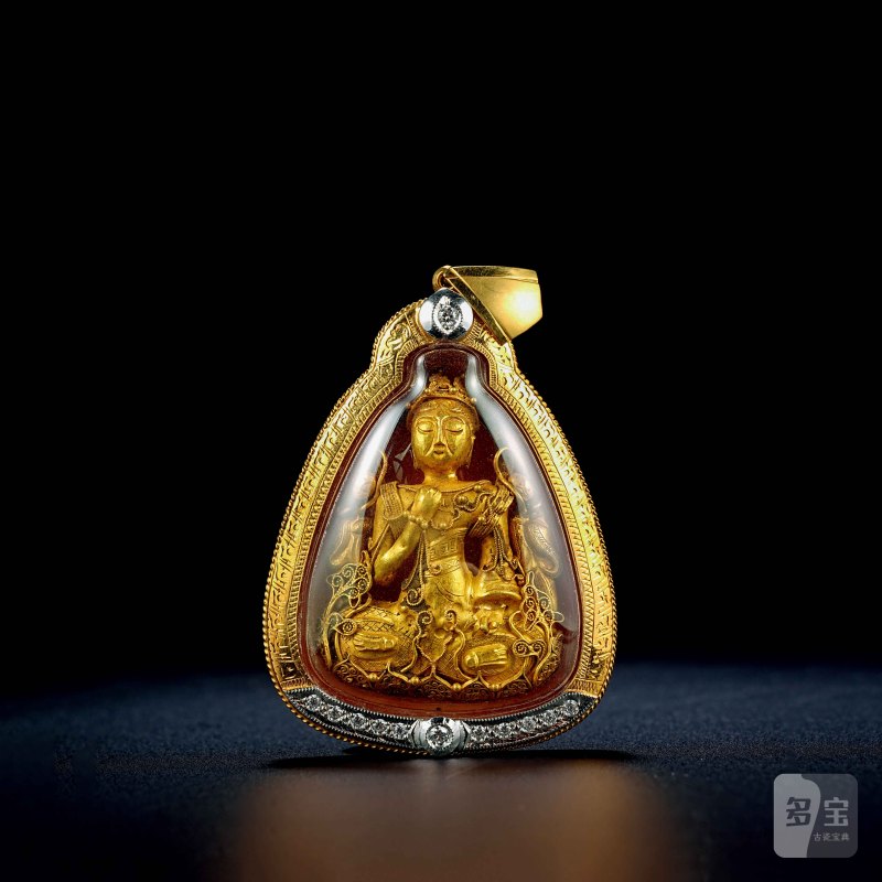 明 纯金观音